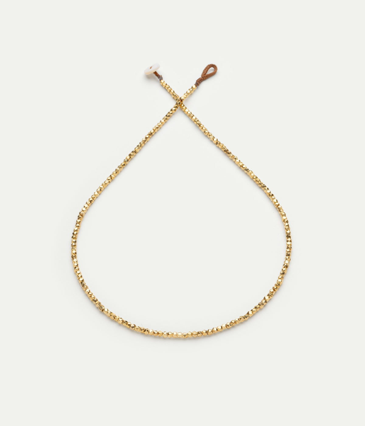Unknotted Bouton Gold-plated neckalce