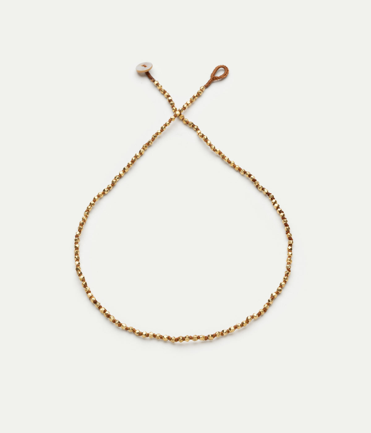 Bouton gold-plated necklace