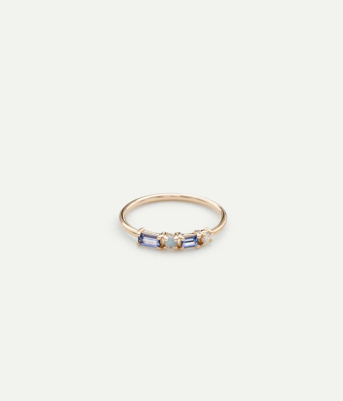 Bague Pillar Saphir et diamant