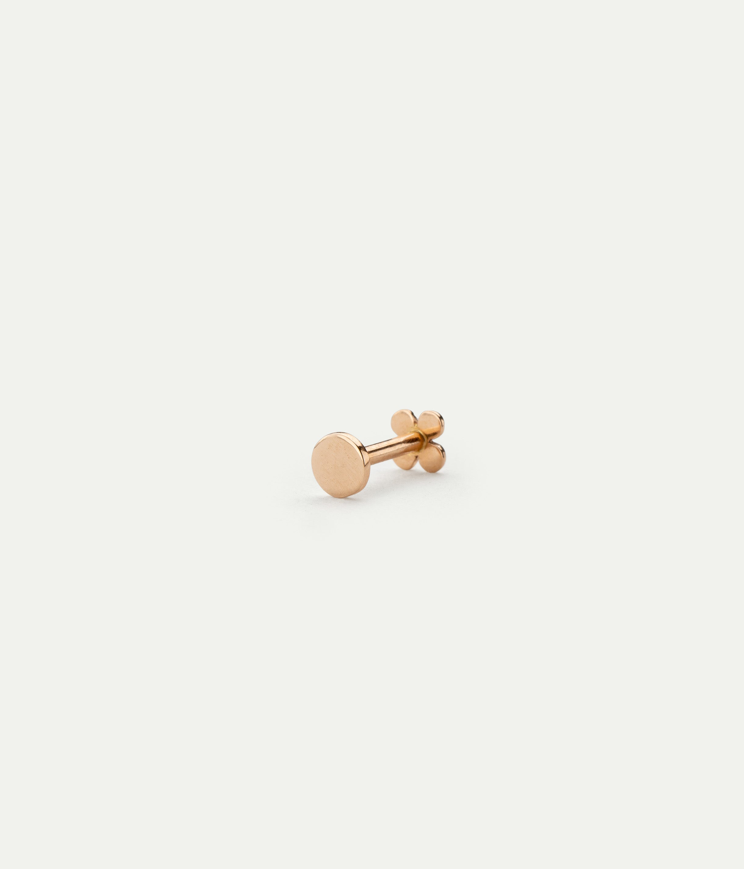 Pleine Lune rose gold single stud