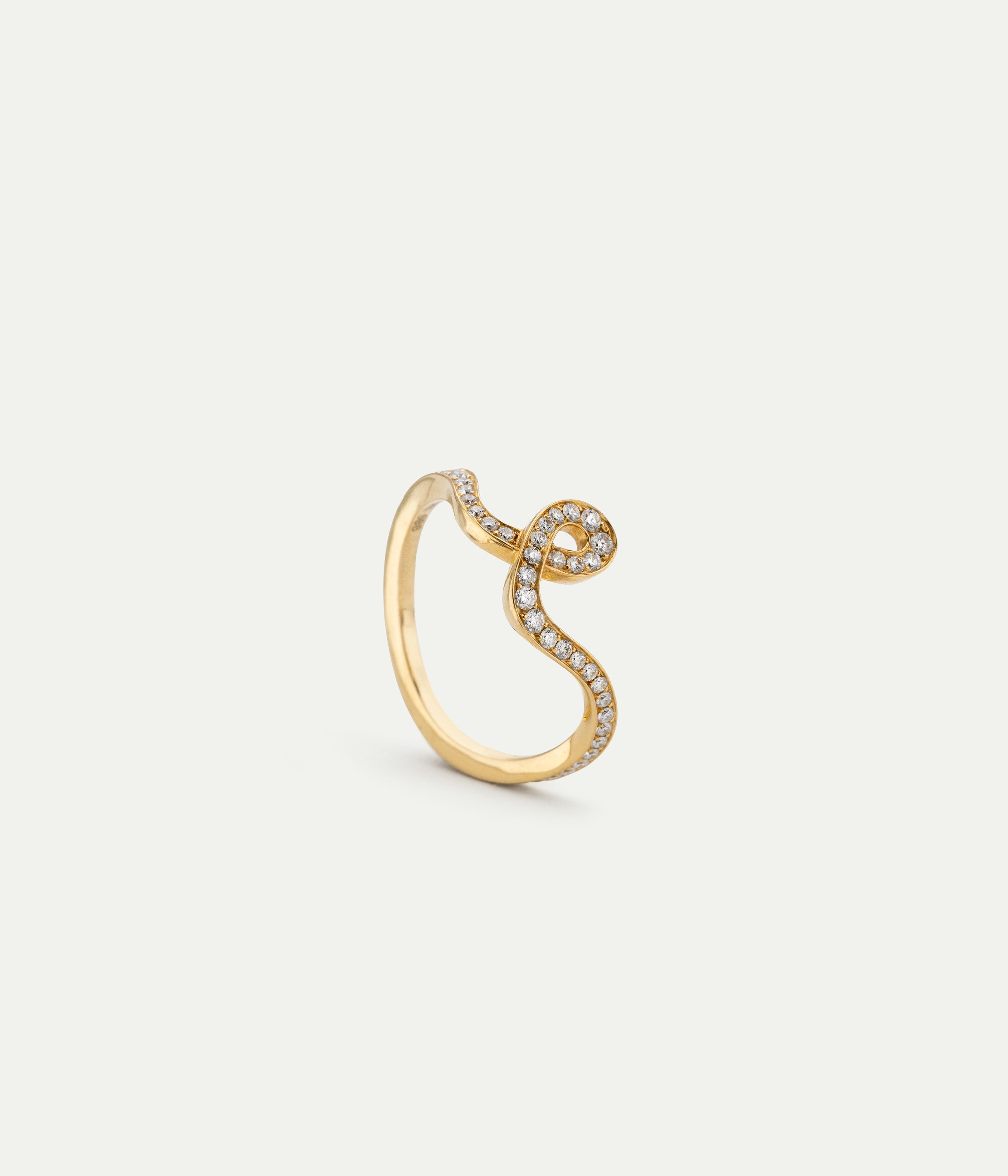 Ribbon of Diamonds ring