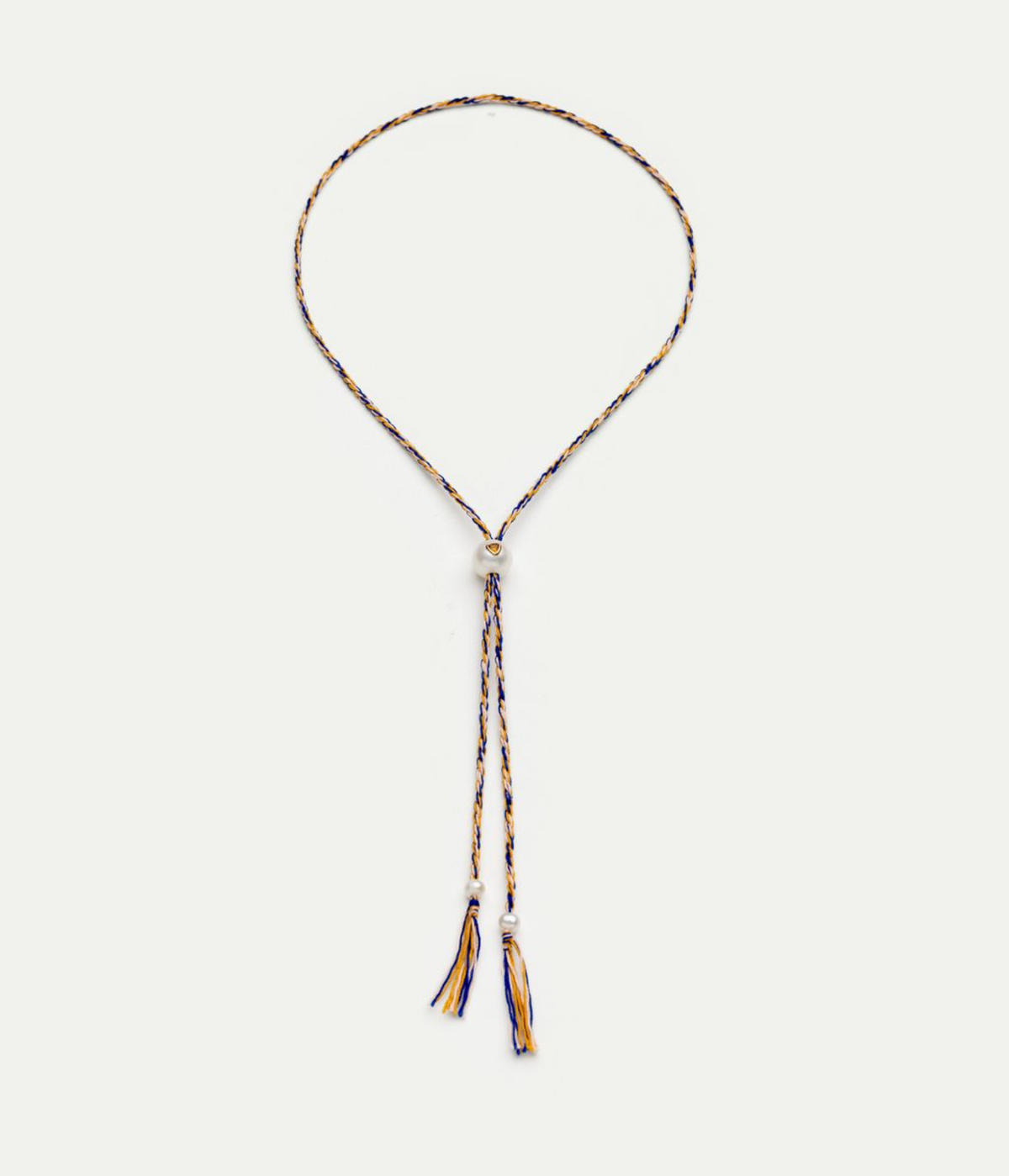Scarlett blue pearl and citrine necklace
