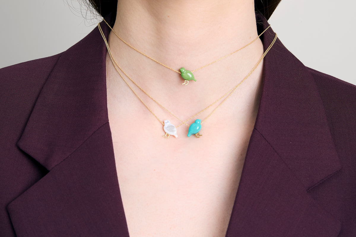 Collier Pajarito turquoise vert