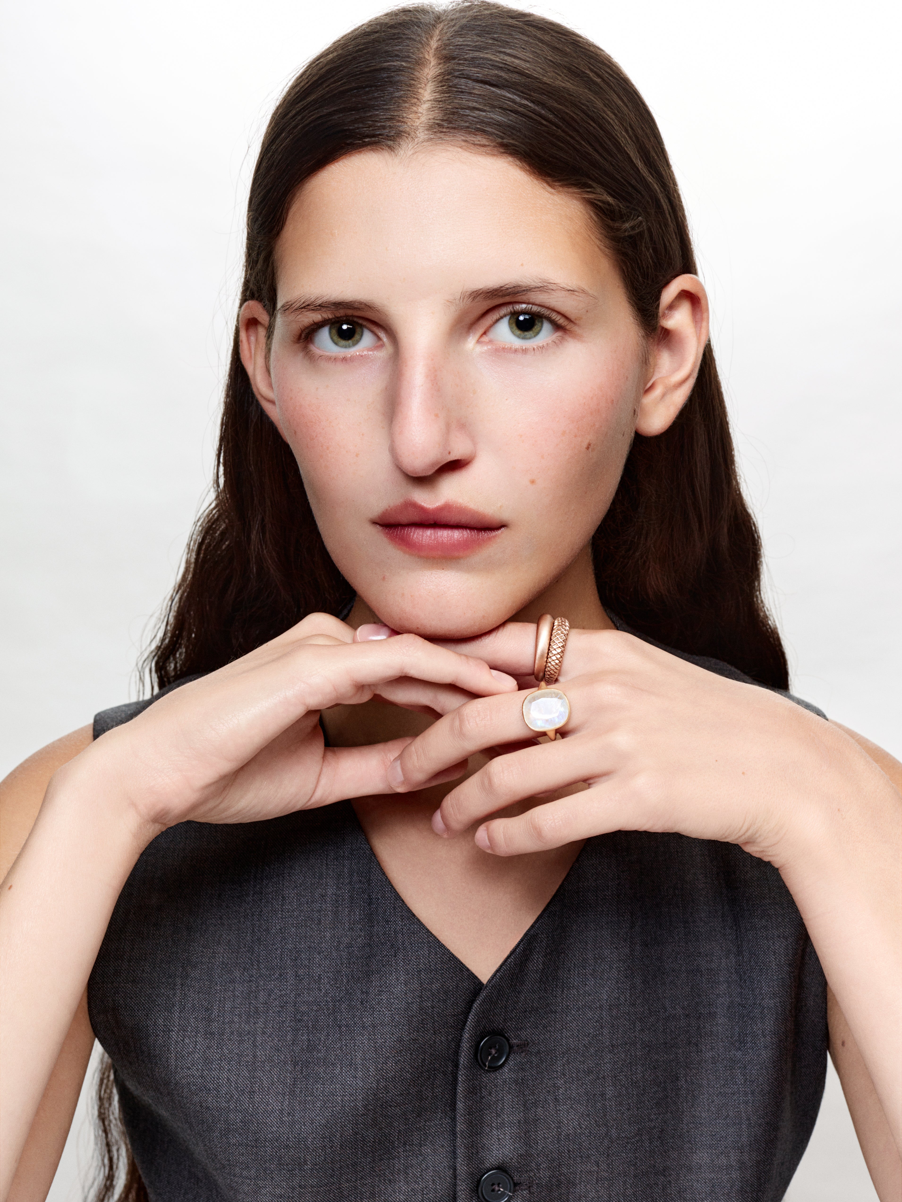 Cerchio rose gold ring