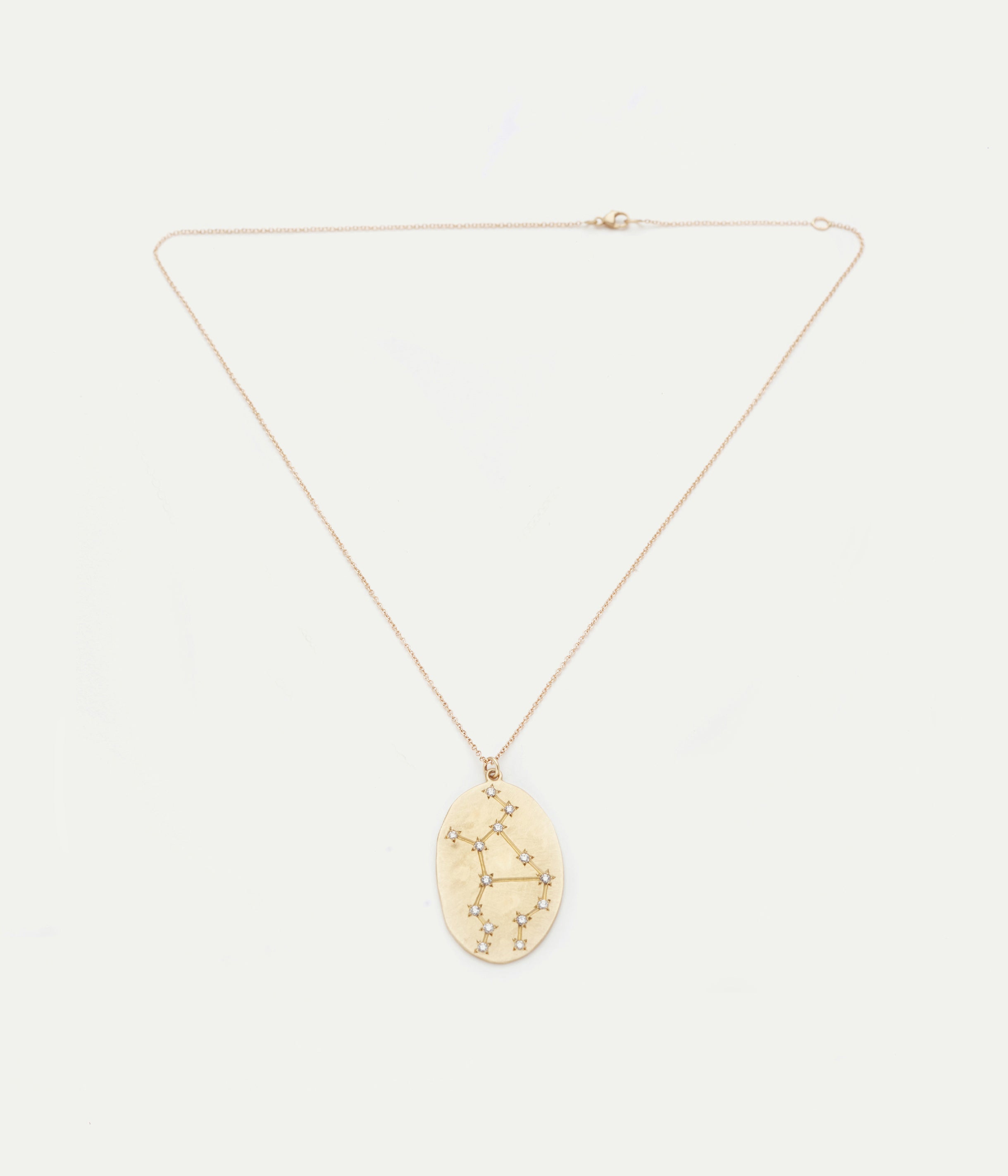 Collier médaille Vierge diamants
