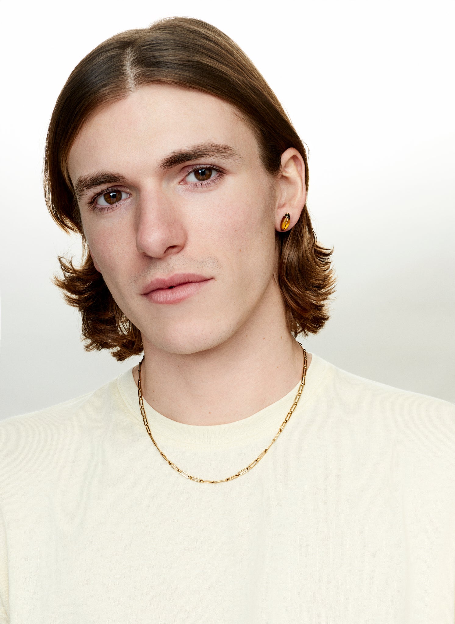 Stud Mini Scarabe Citrine