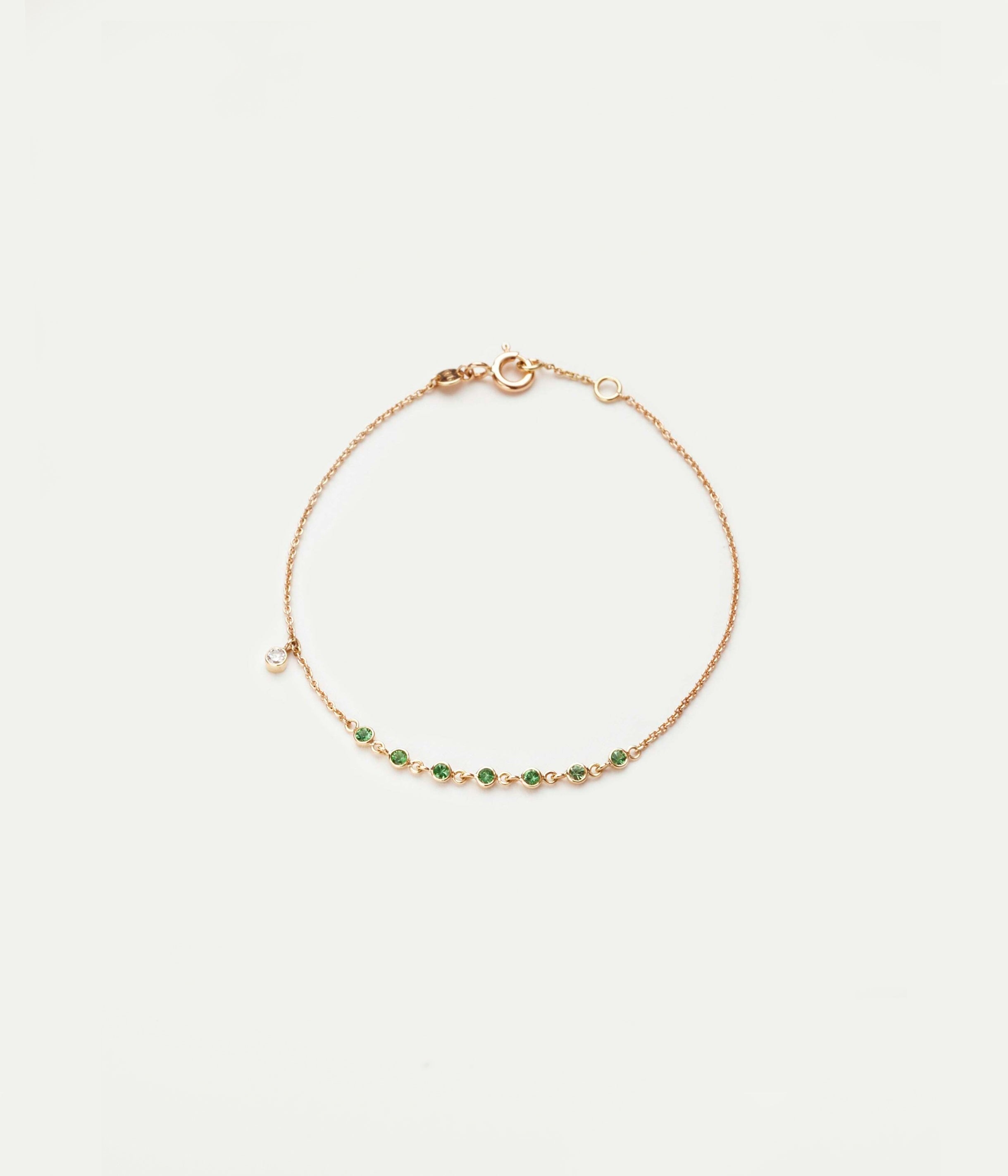 Clariss rich tsavorites bracelet