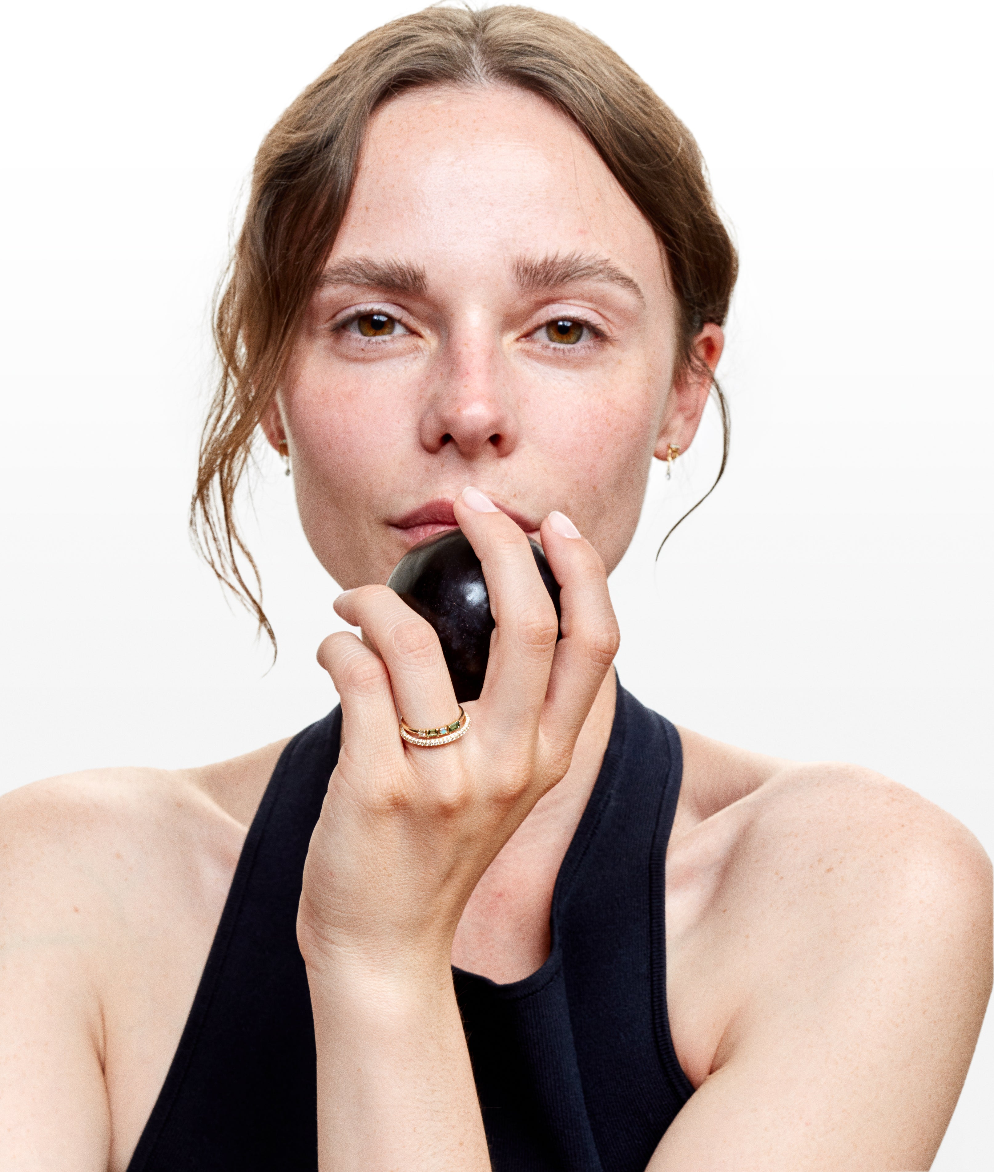 Giulia yellow gold diamond ring