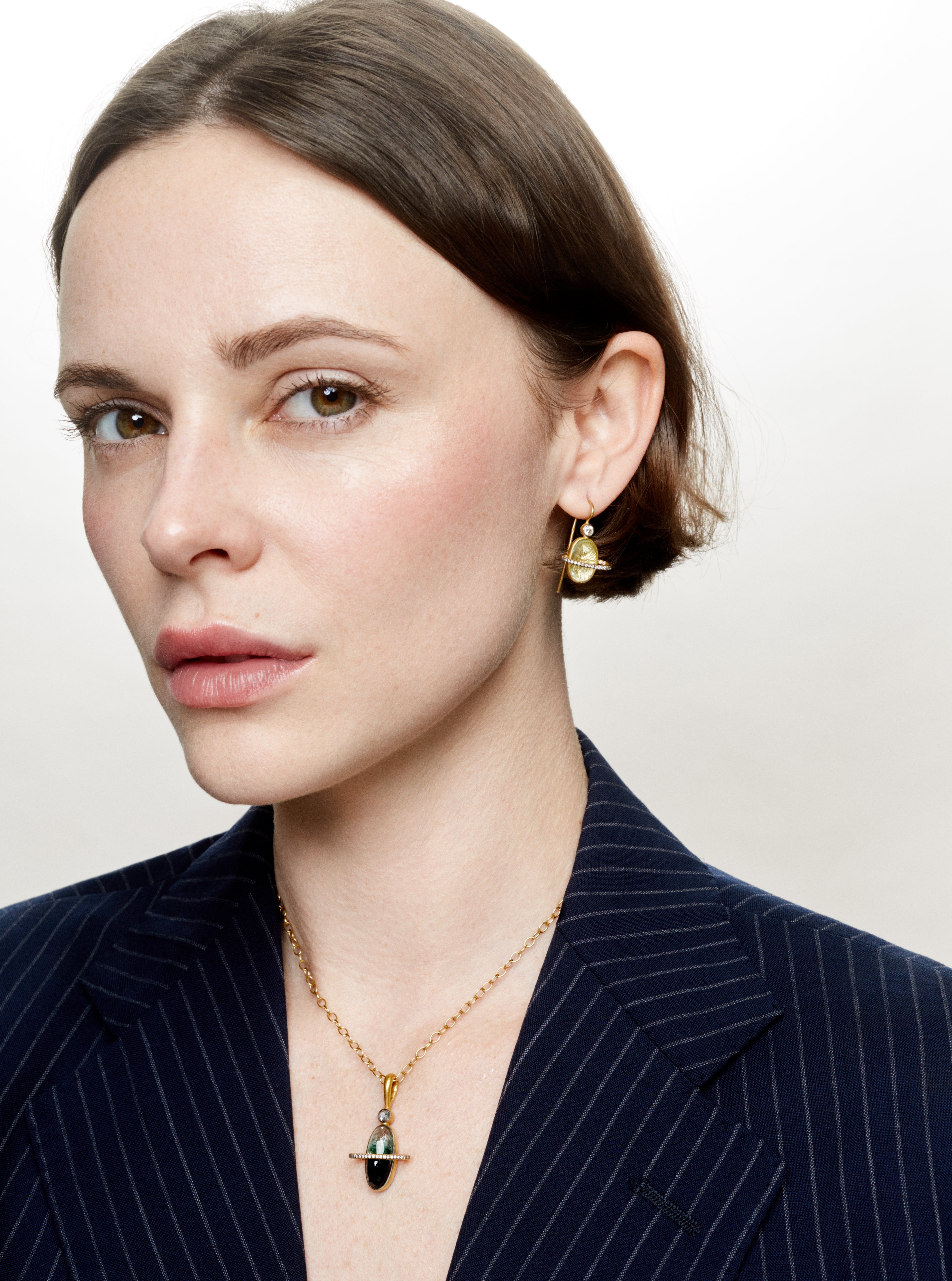 Boucles d'oreilles Galaxy aigue-marine