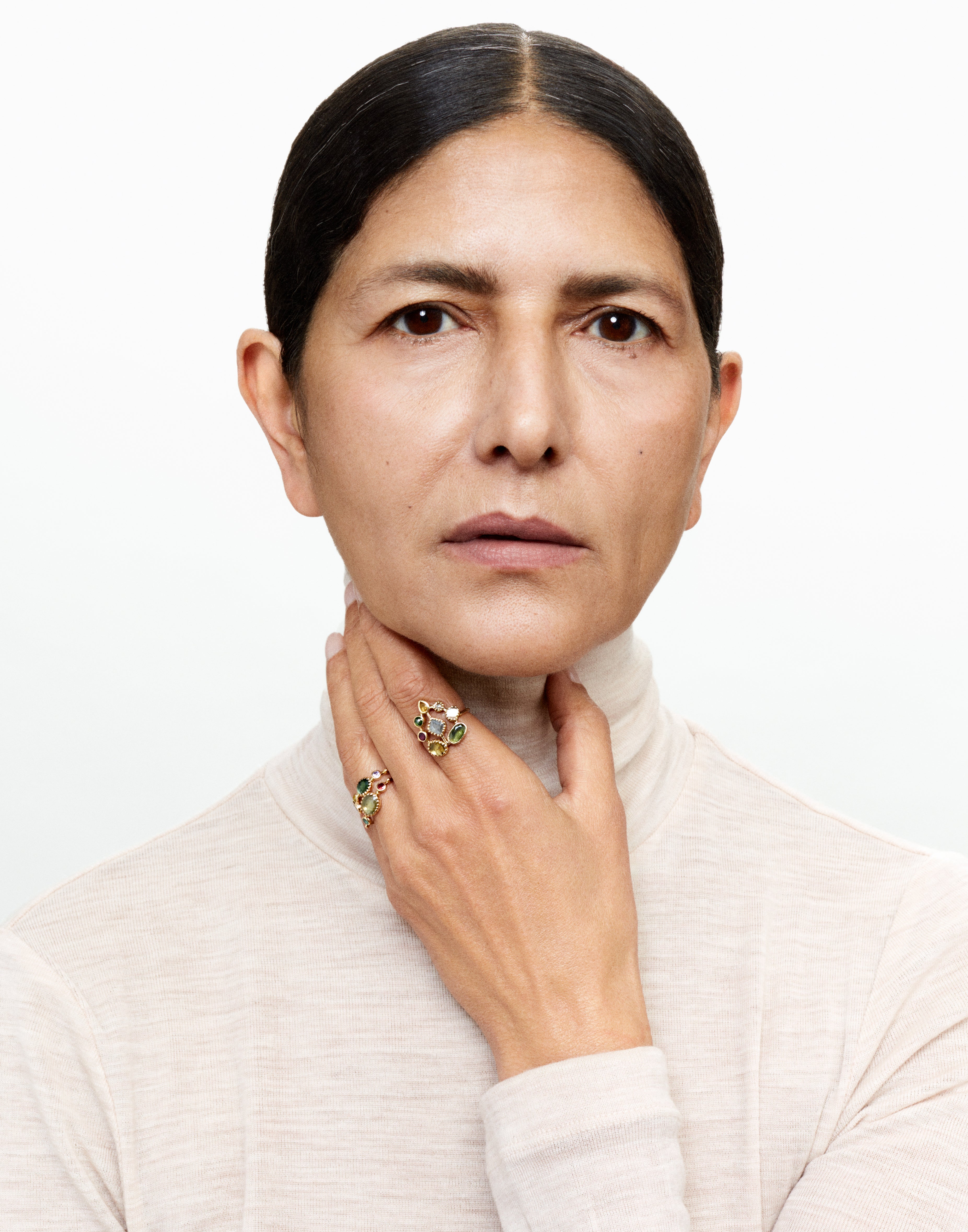 Bague Simple saphir jaune et spinelle