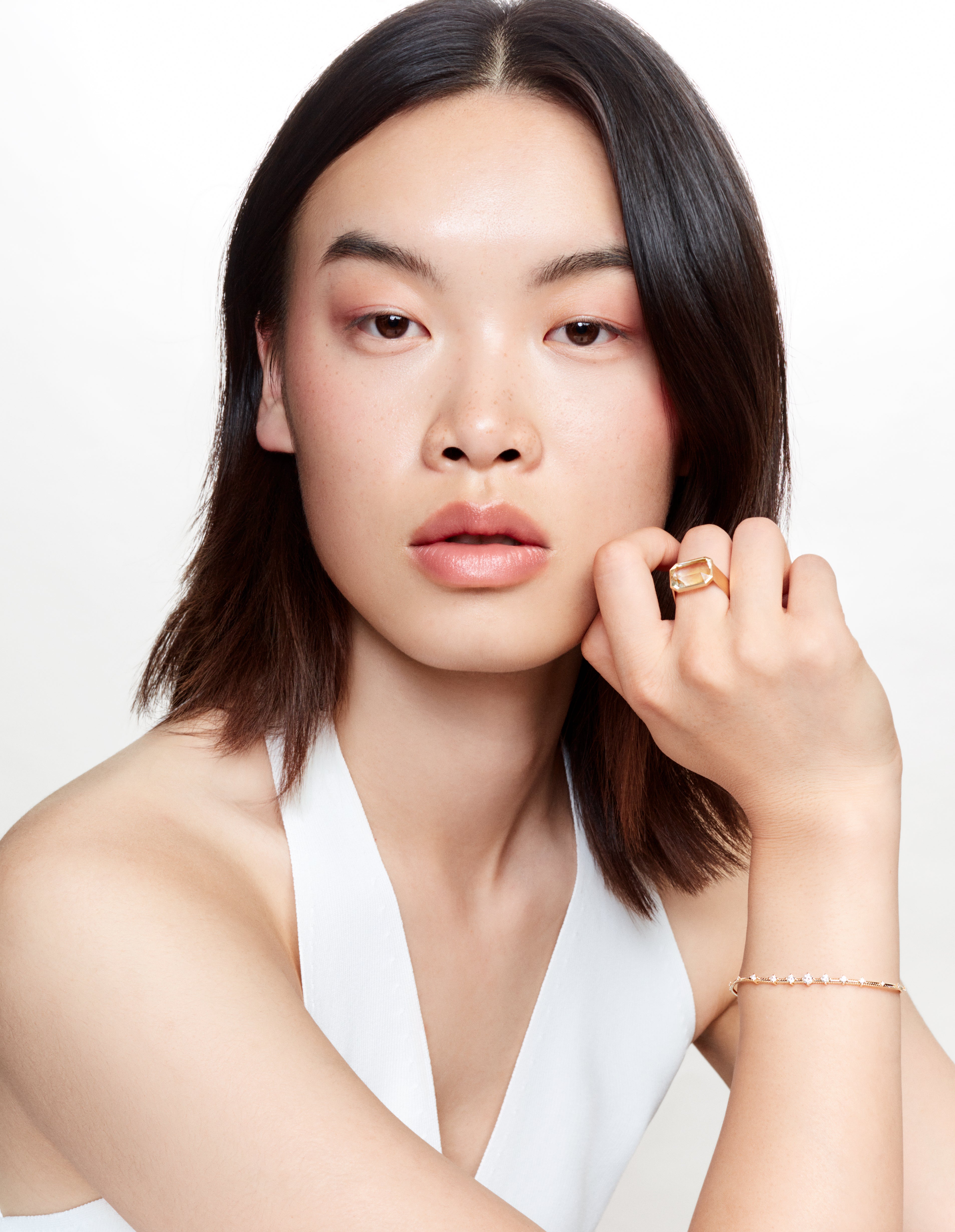 Bicolore Citrine ring