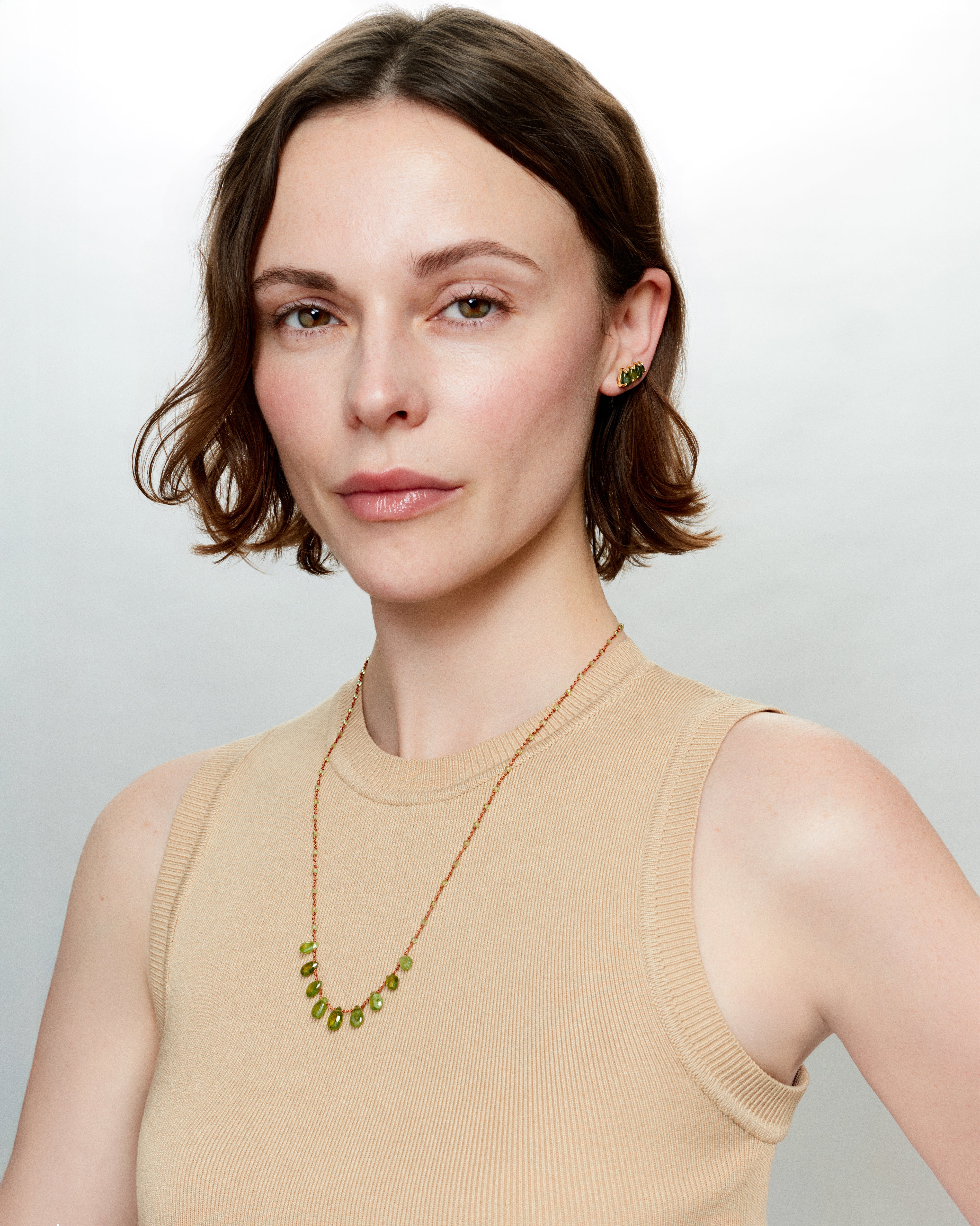 Collier 9 Gouttes Vesuvianite