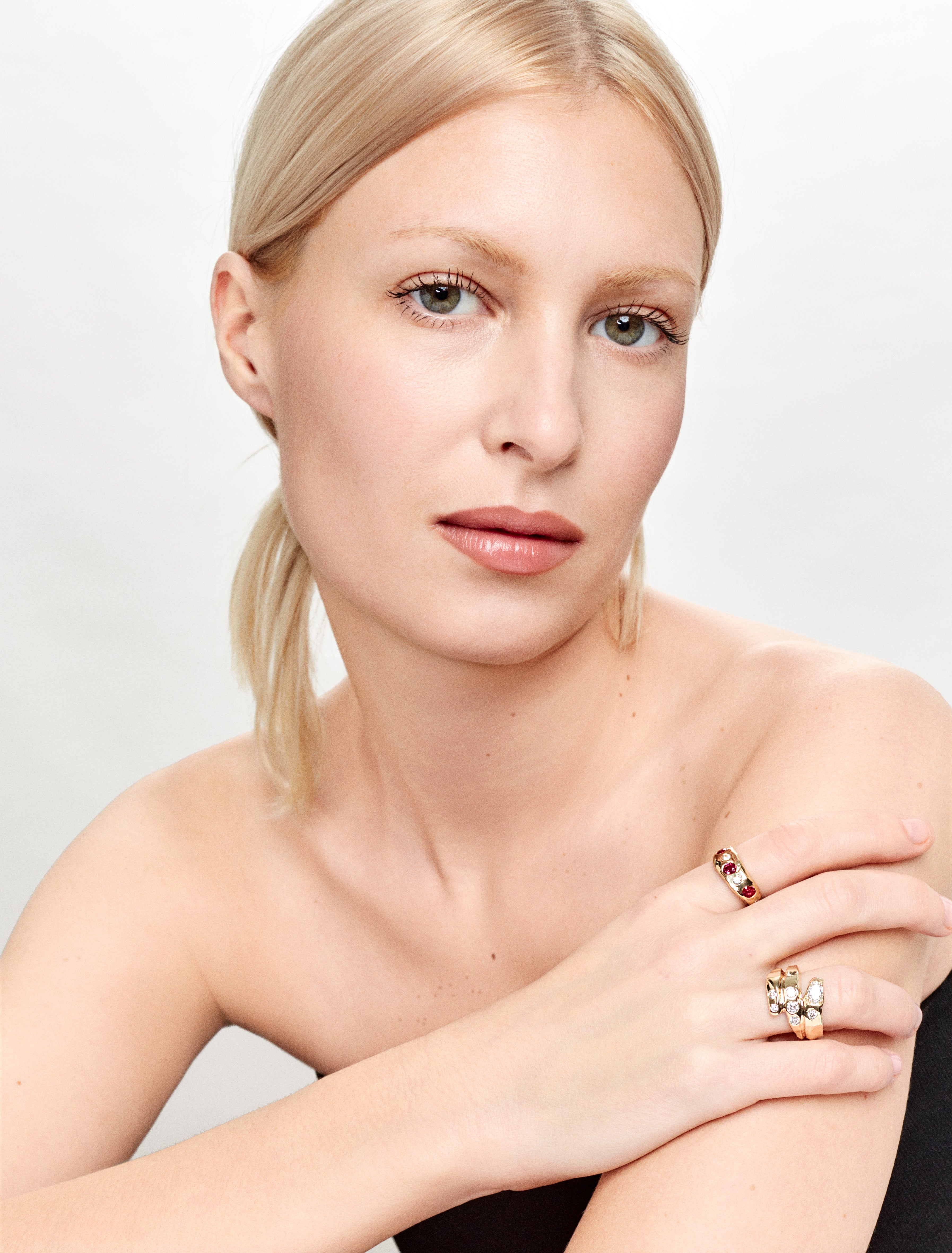 Bague Spinel Eternity spinelle et diamant