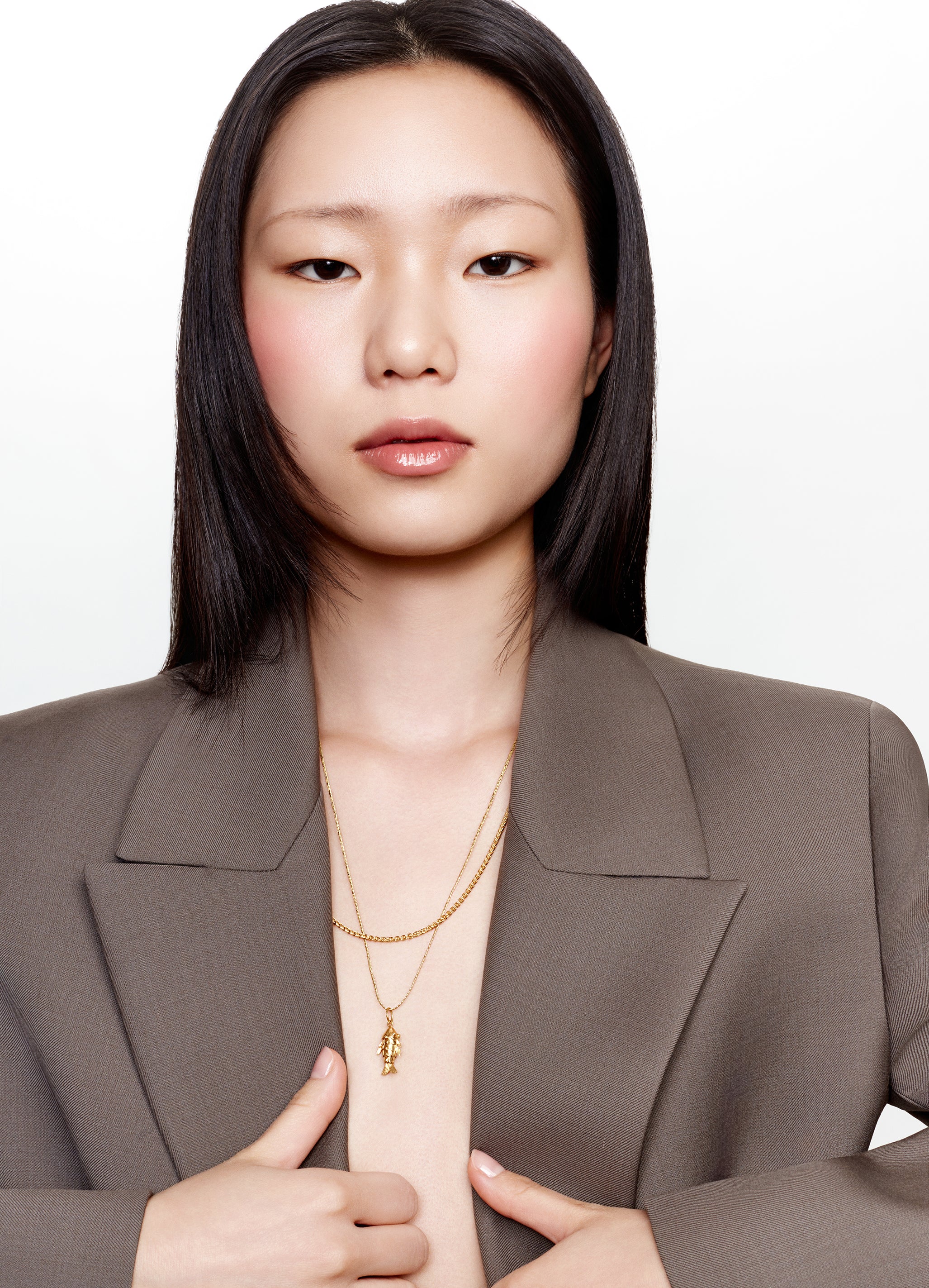 Chaîne Spike plaqué or