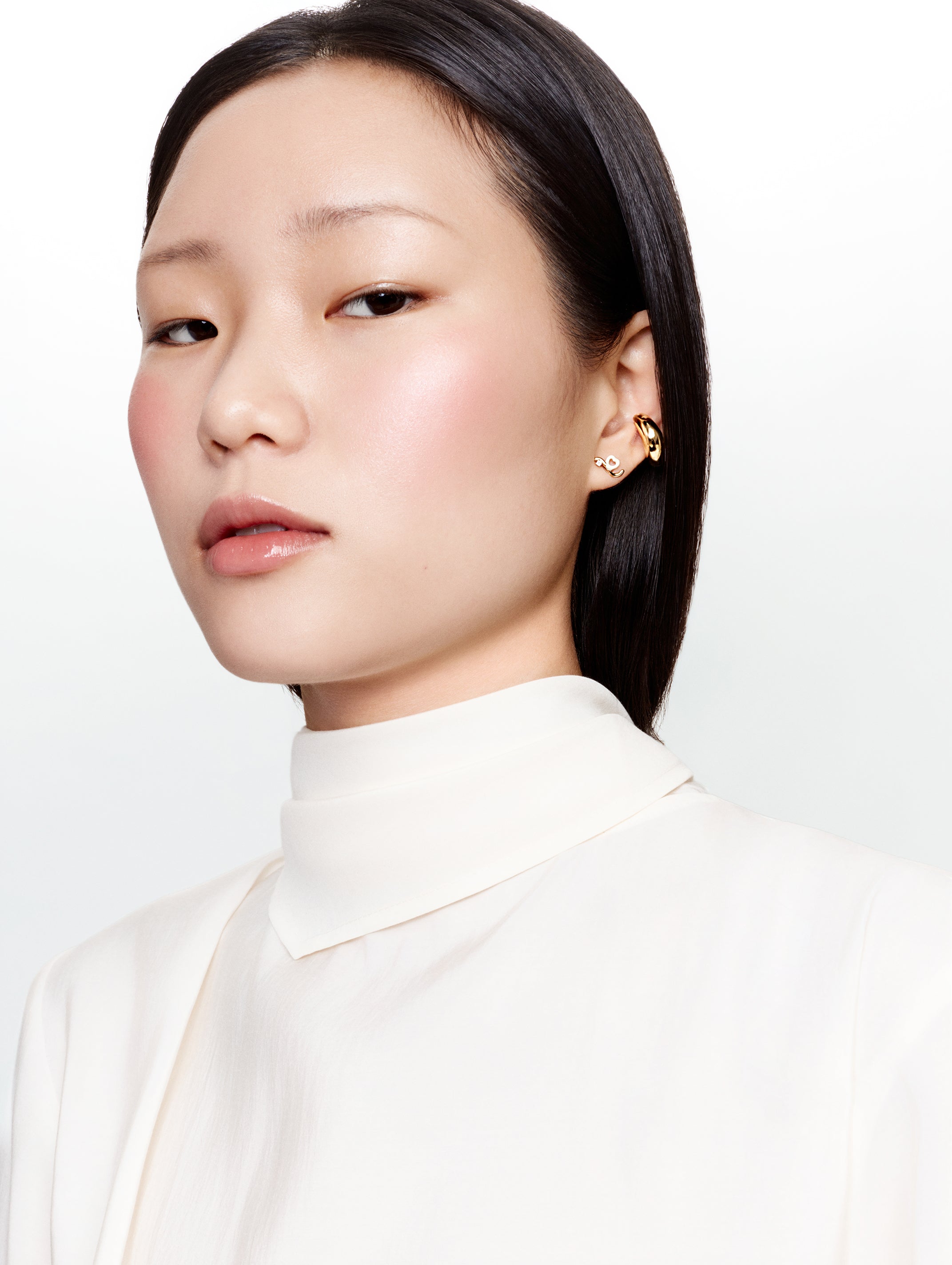 Earcuff Bao Small plaqué or