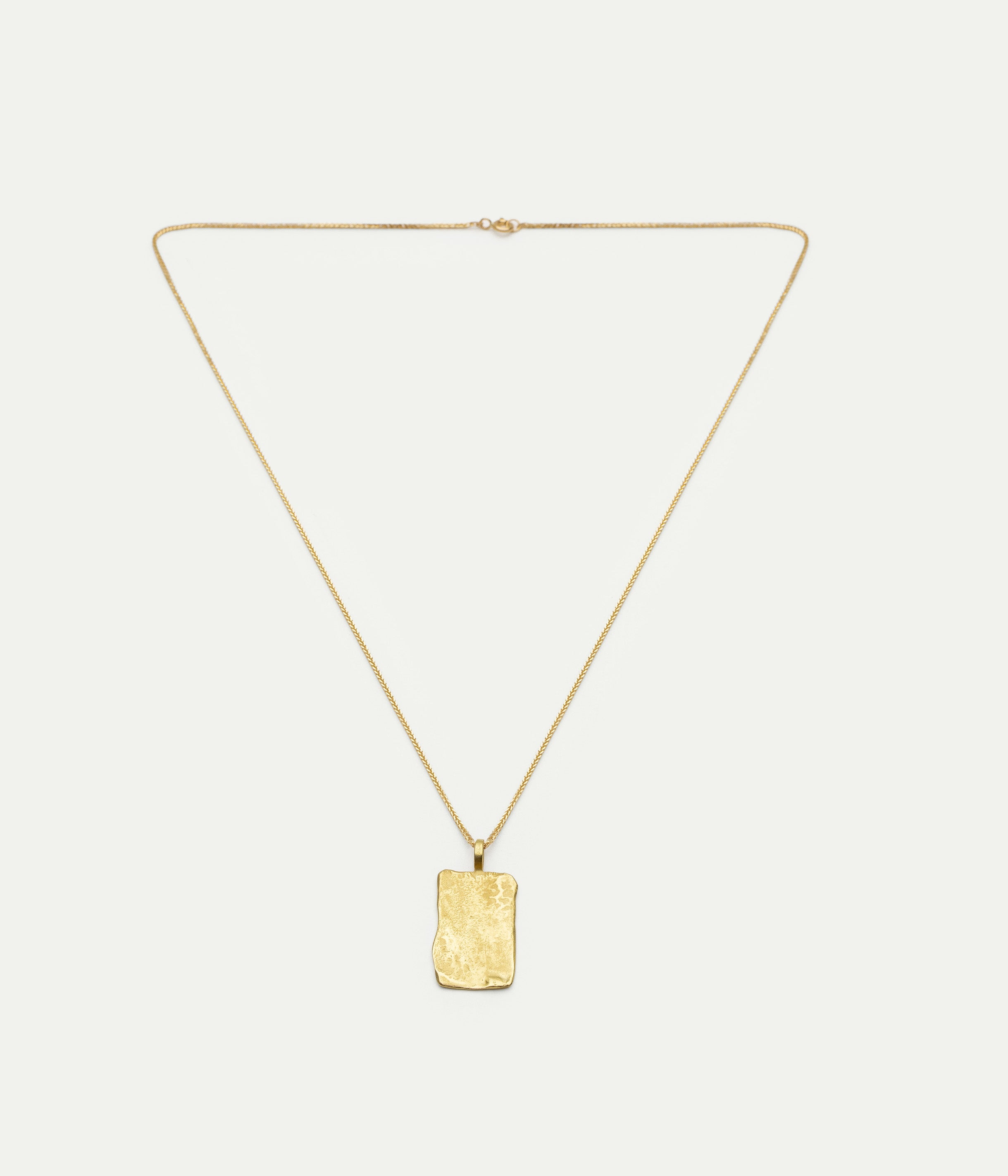 Collier Palma Tag or jaune 