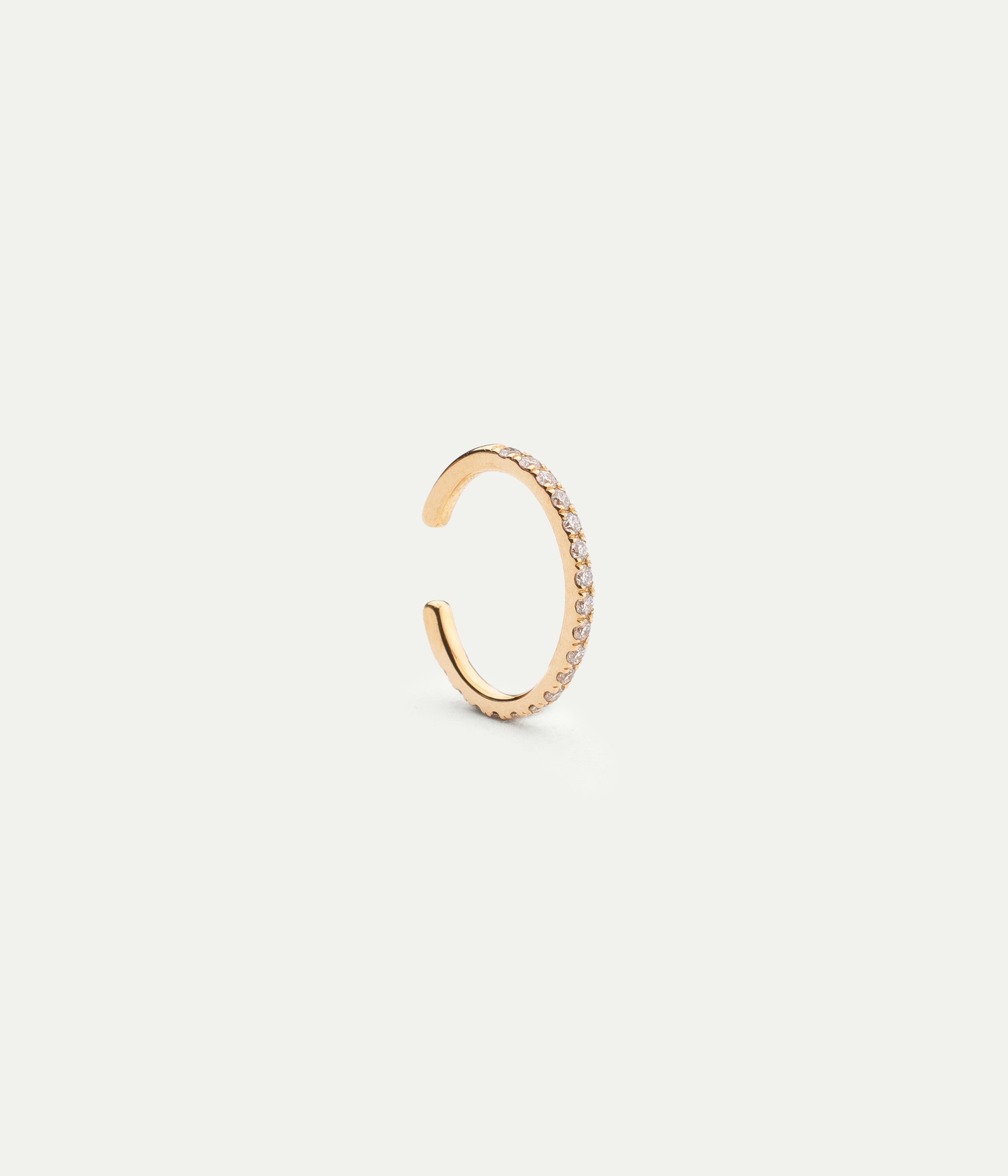 Suzanne yellow gold diamonds earcuff