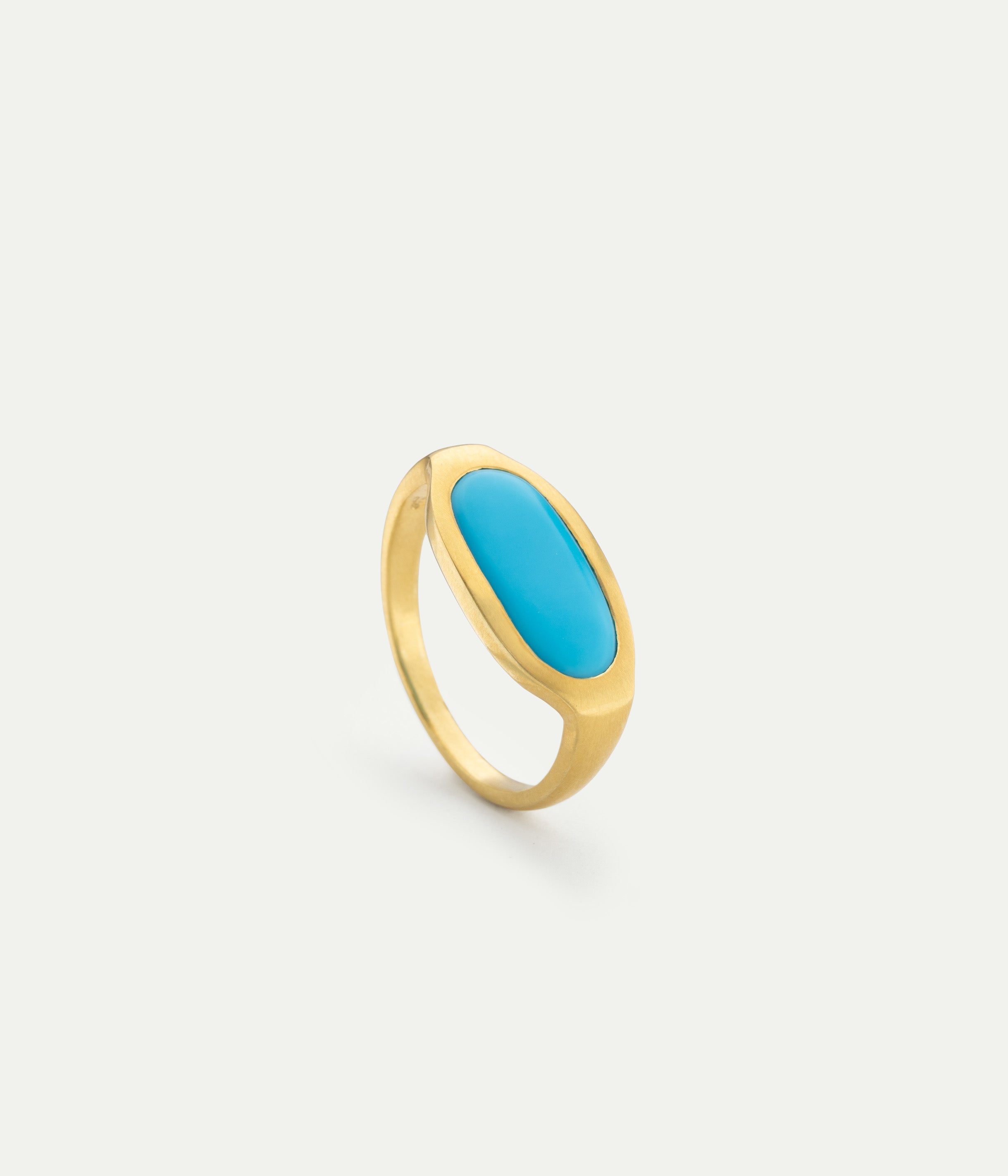 Hathor eye inlay ring
