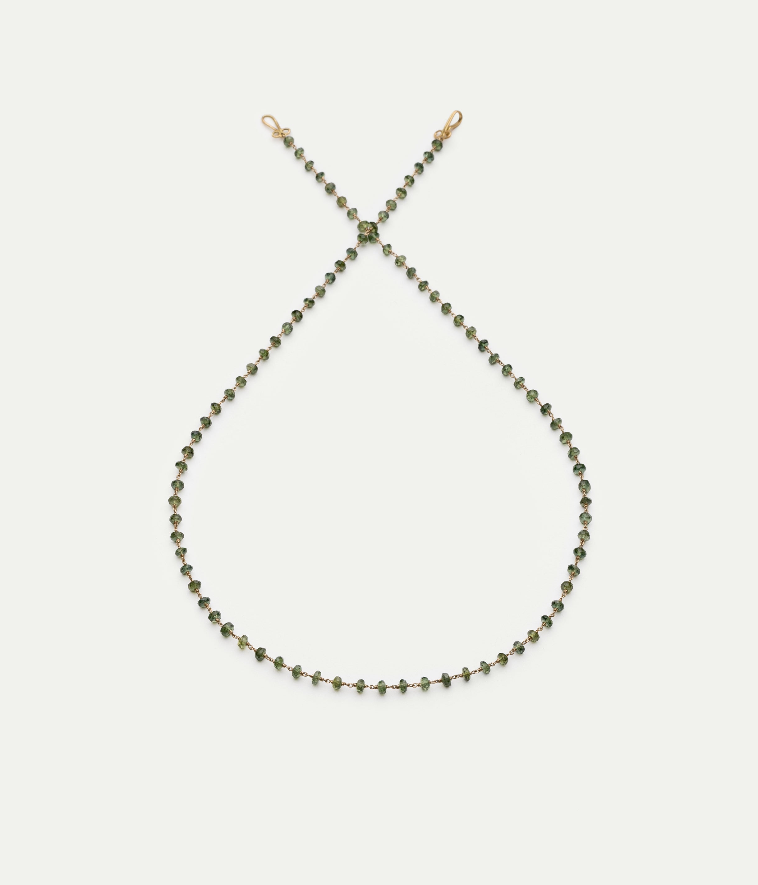 Rosary gancino S sapphire necklace