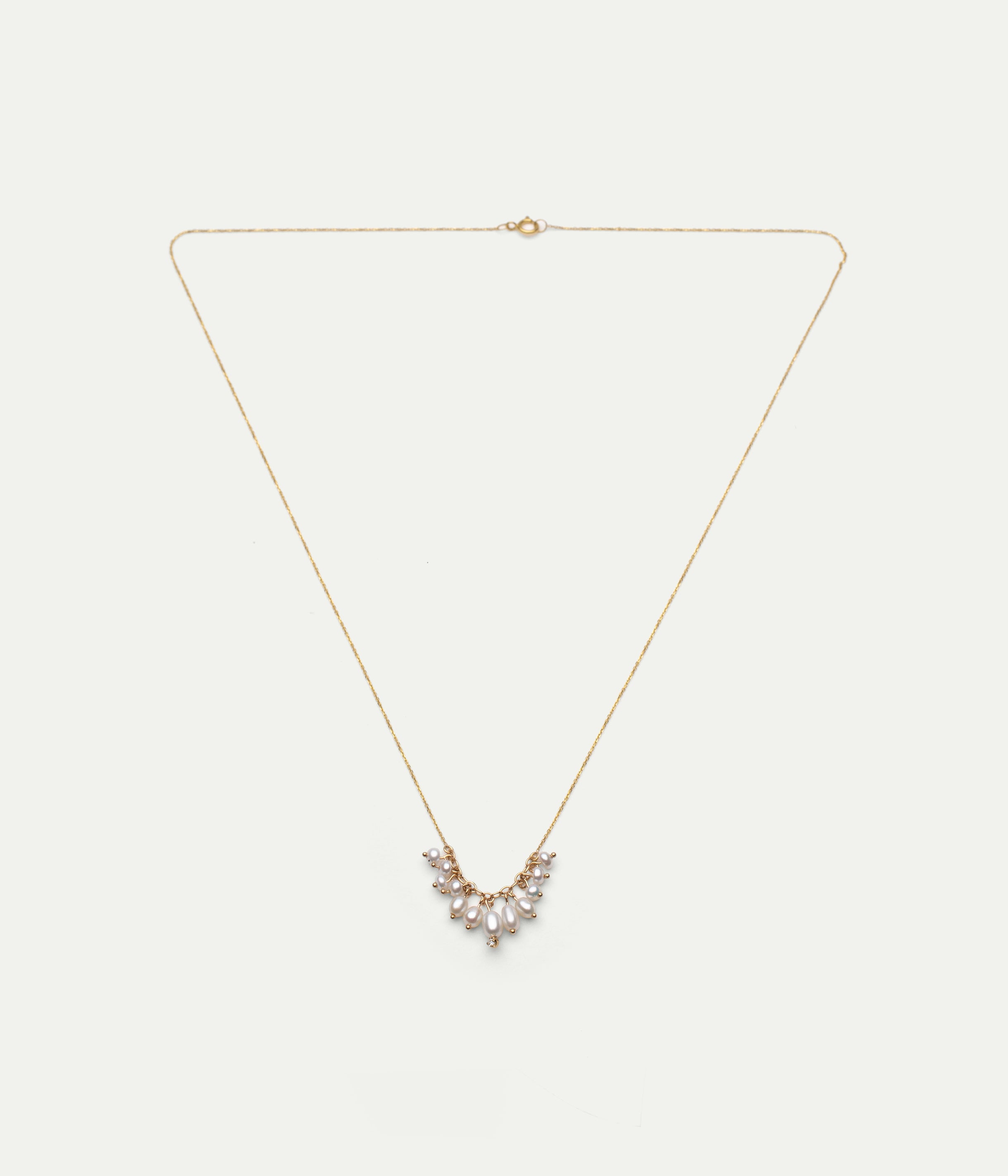 Collier Shadow diamant et perles