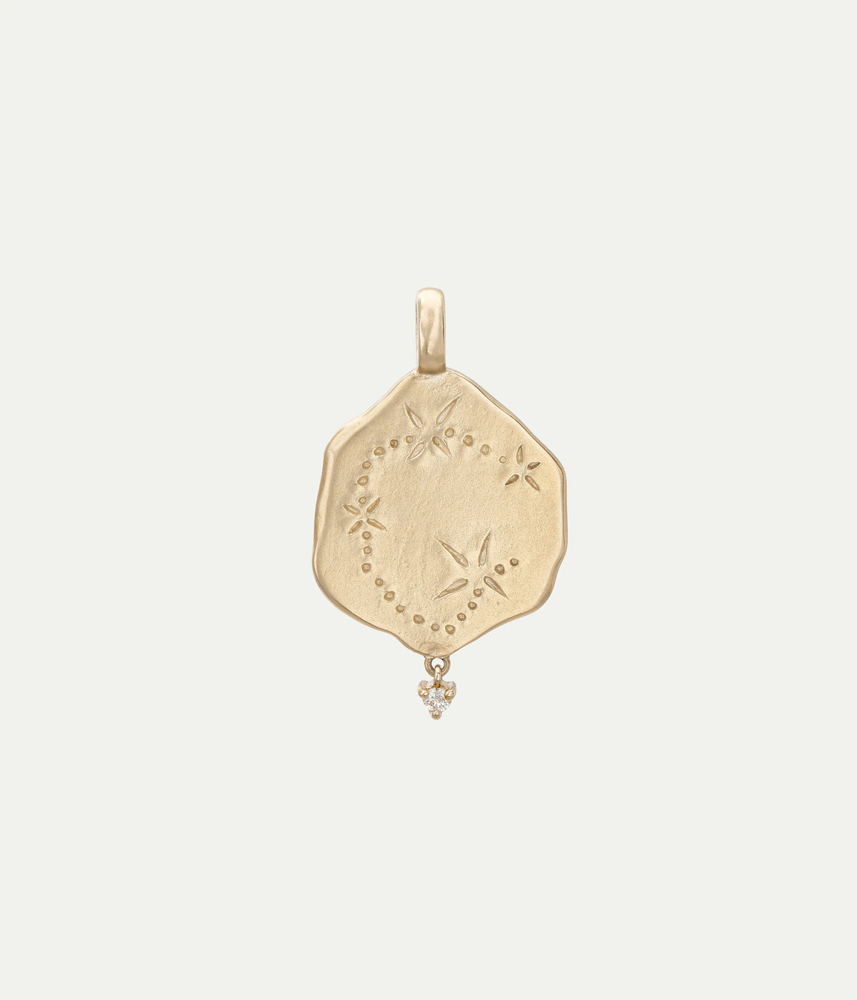 Constellation Capricorn diamond pendant