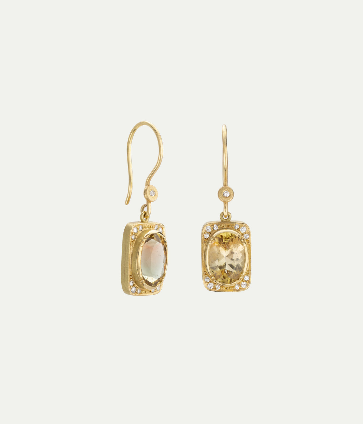 Galaxy tourmaline earrings