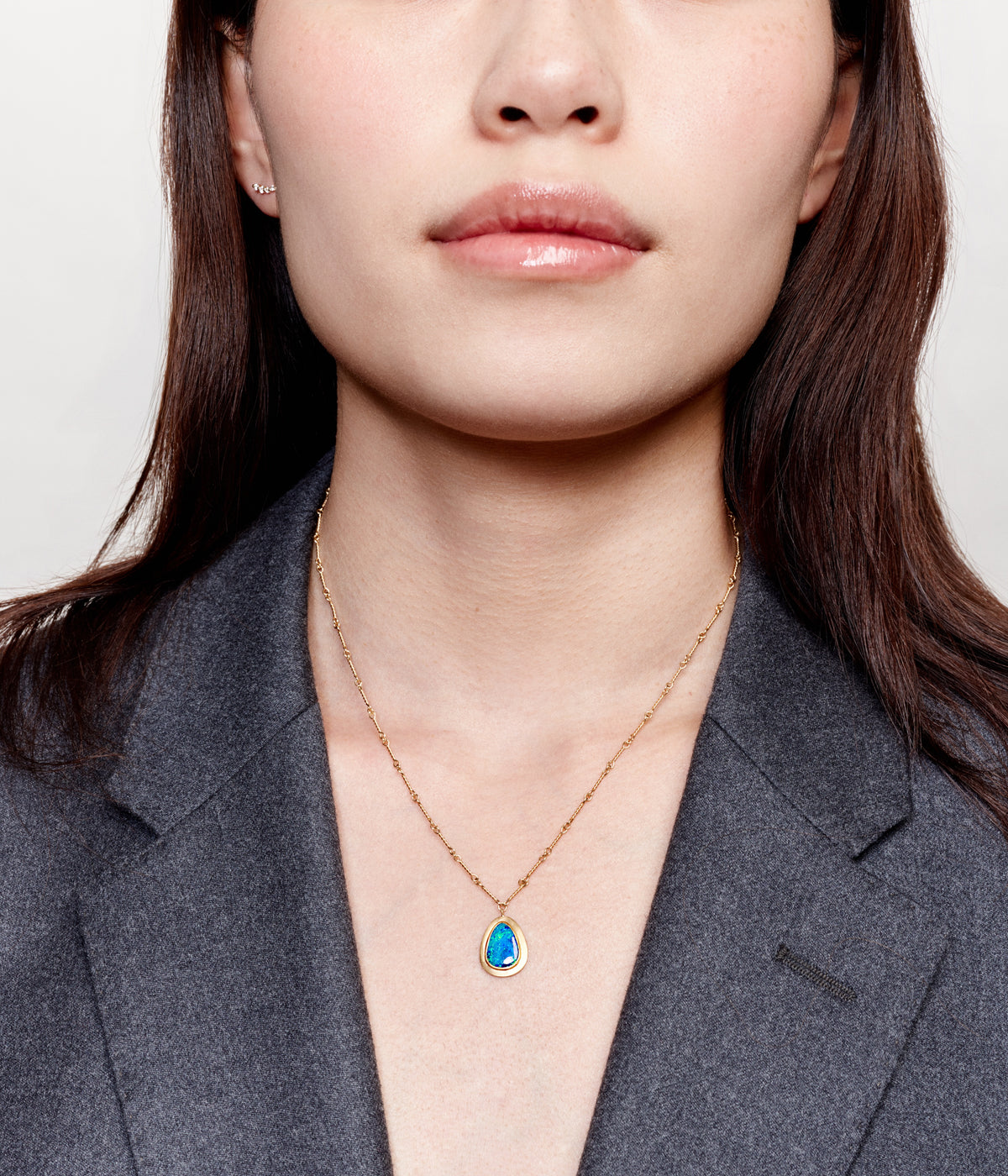 Collier Doublet opale