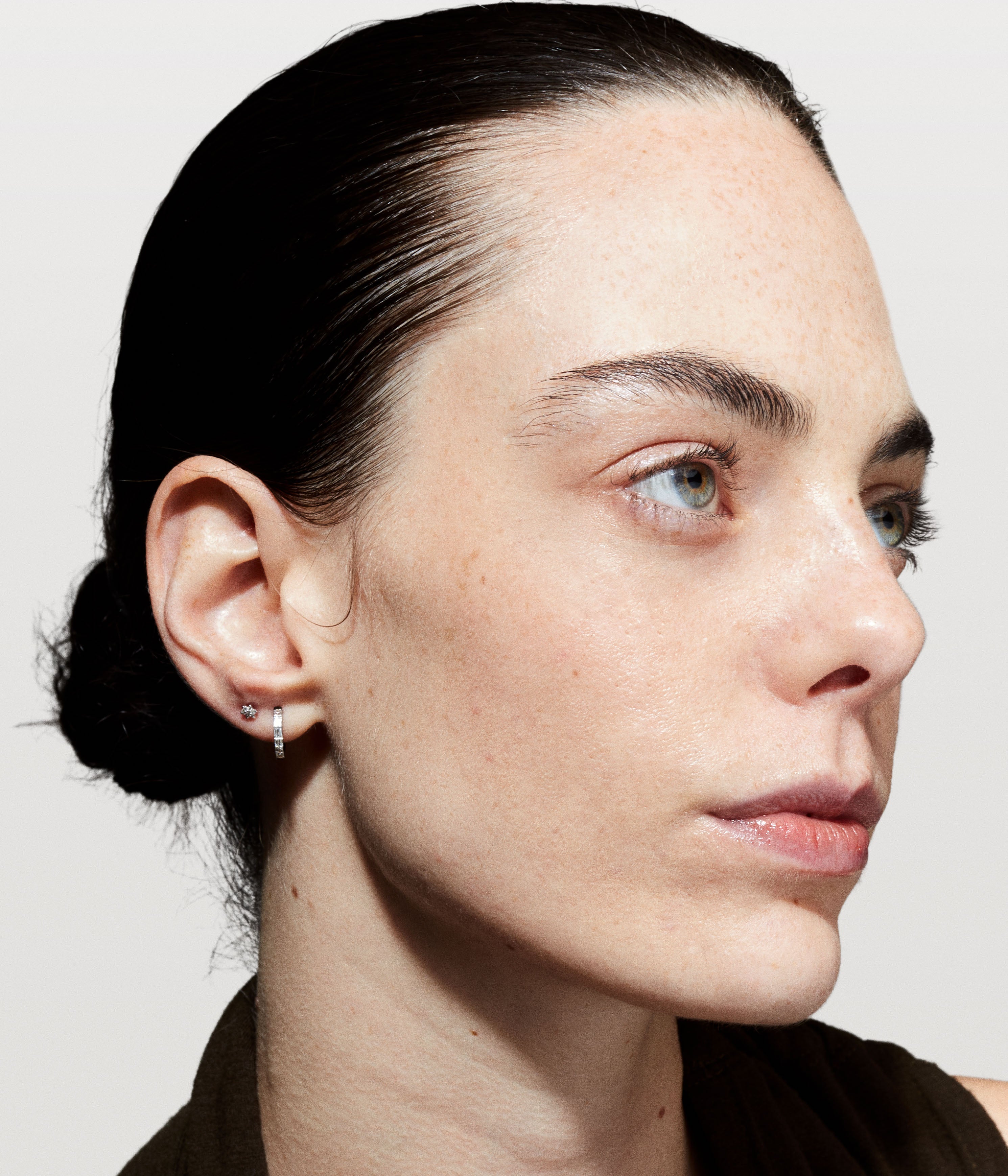 Créole Single Baguette diamants