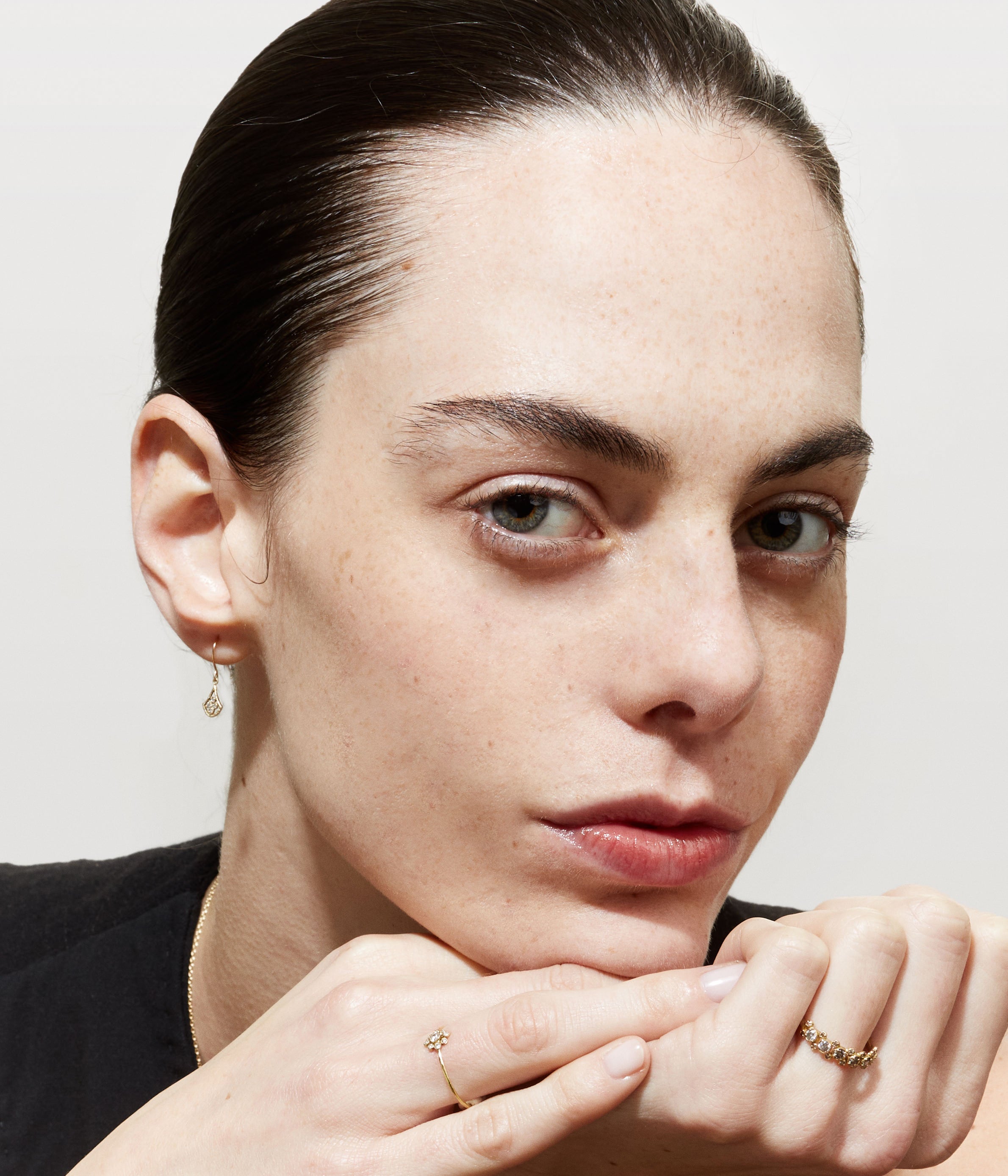 Bague Fleur or jaune et diamants