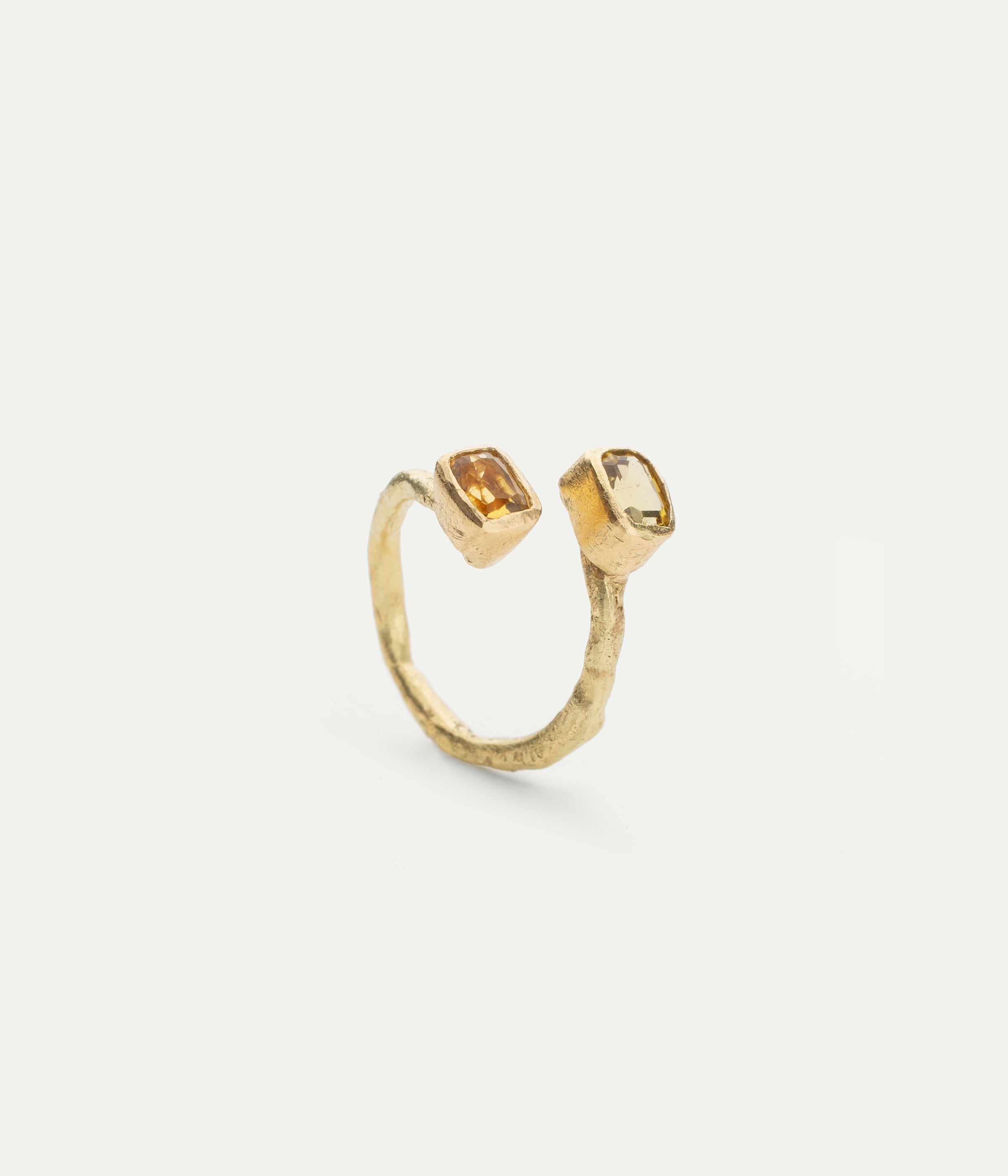 Bague Double citrine