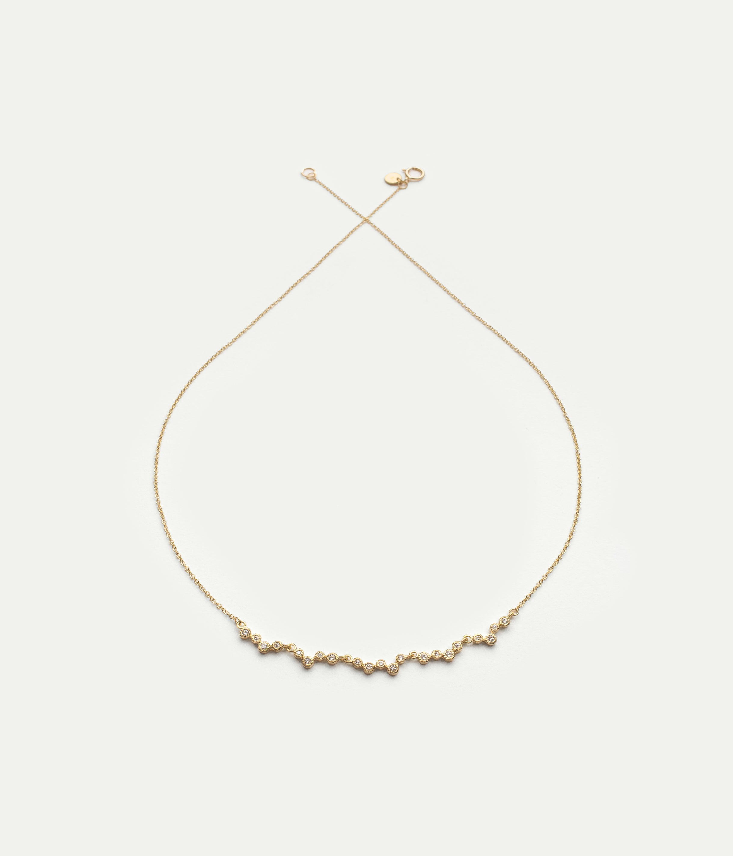 21 Bezels diamonds necklace