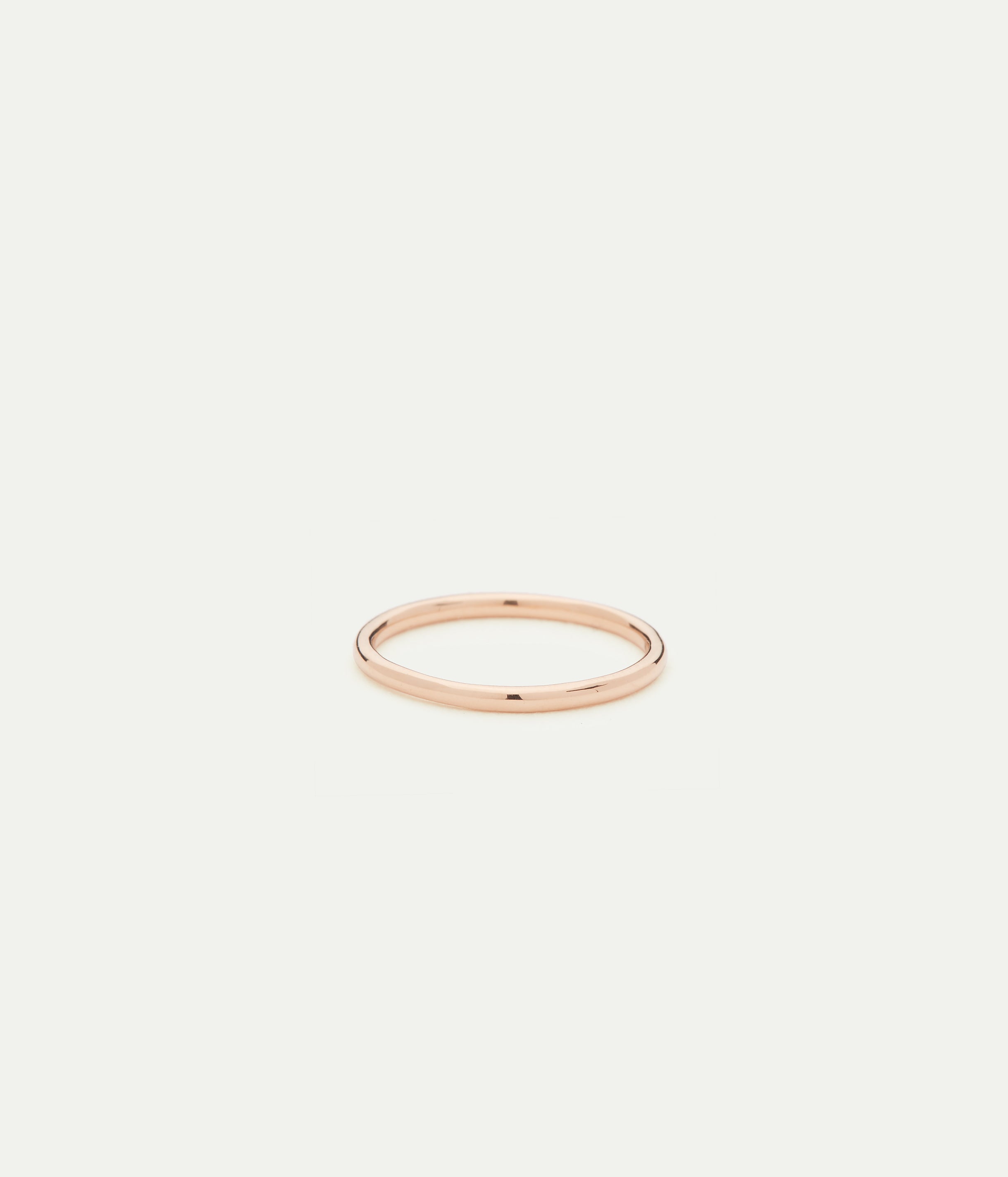 Aly rose gold band