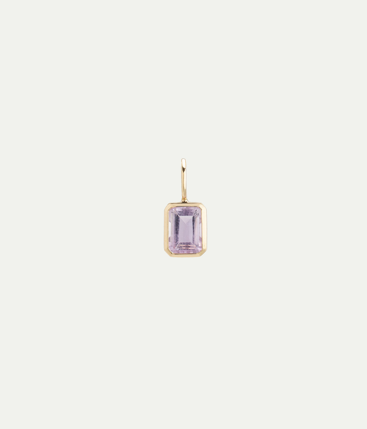 Dancing Drop Yellow gold & Amethyst Pendant